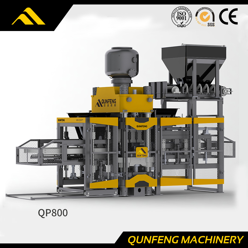 QP800 Fully-automatic Hydraulic Press Brick Machine