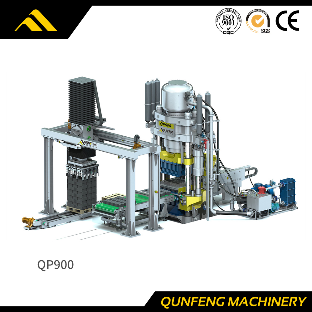QP900 Fully-automatic Hydraulic Press Brick Machine