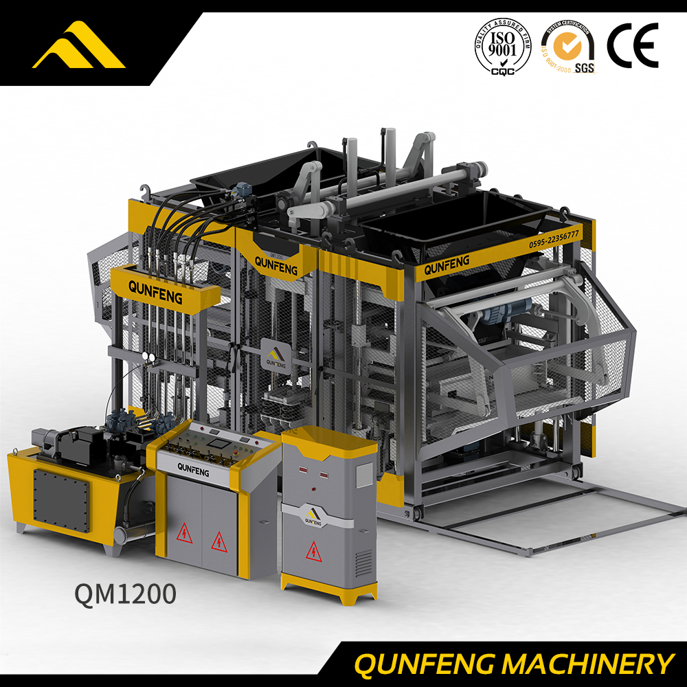 "Supersonic" Series Servo Vibration Brick Making Machine(QM1200)